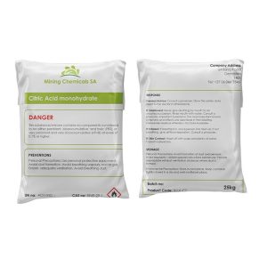 citric acid monohydrate 25kg